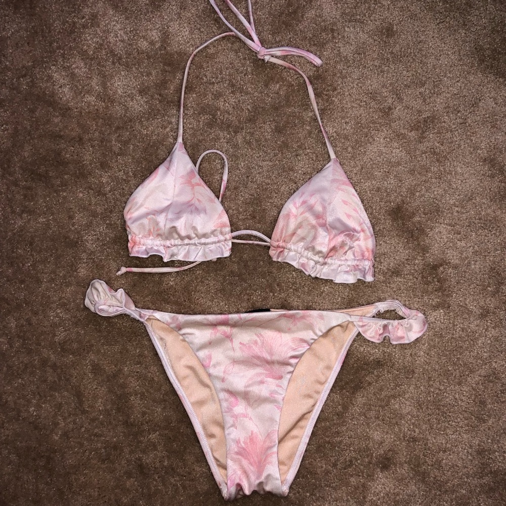 LA heart bikini set